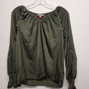 Vince Camuto Blouse, Pine Forest, XS.